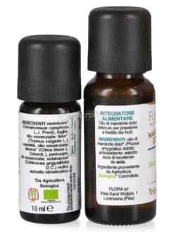 Integraflor - Sinergia 1: Miscela Ravintsara, Timo e Limone Bio + Olio di Mandorle Dolci Bio