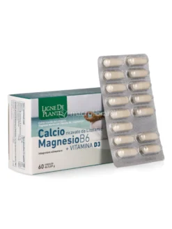 Integratore di Calcio, Magnesio, Vitamina B6 + Vitamina D3 in Capsule