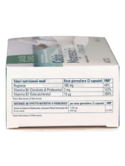 Integratore di Calcio, Magnesio, Vitamina B6 + Vitamina D3 in Capsule