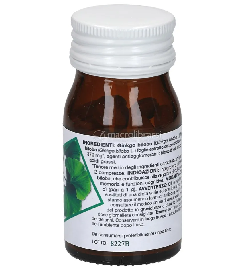 Integratore di Ginkgo Biloba in Compresse