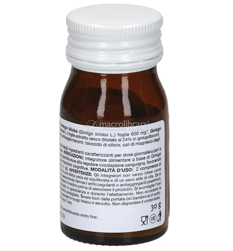 Integratore di Ginkgo Biloba in Compresse