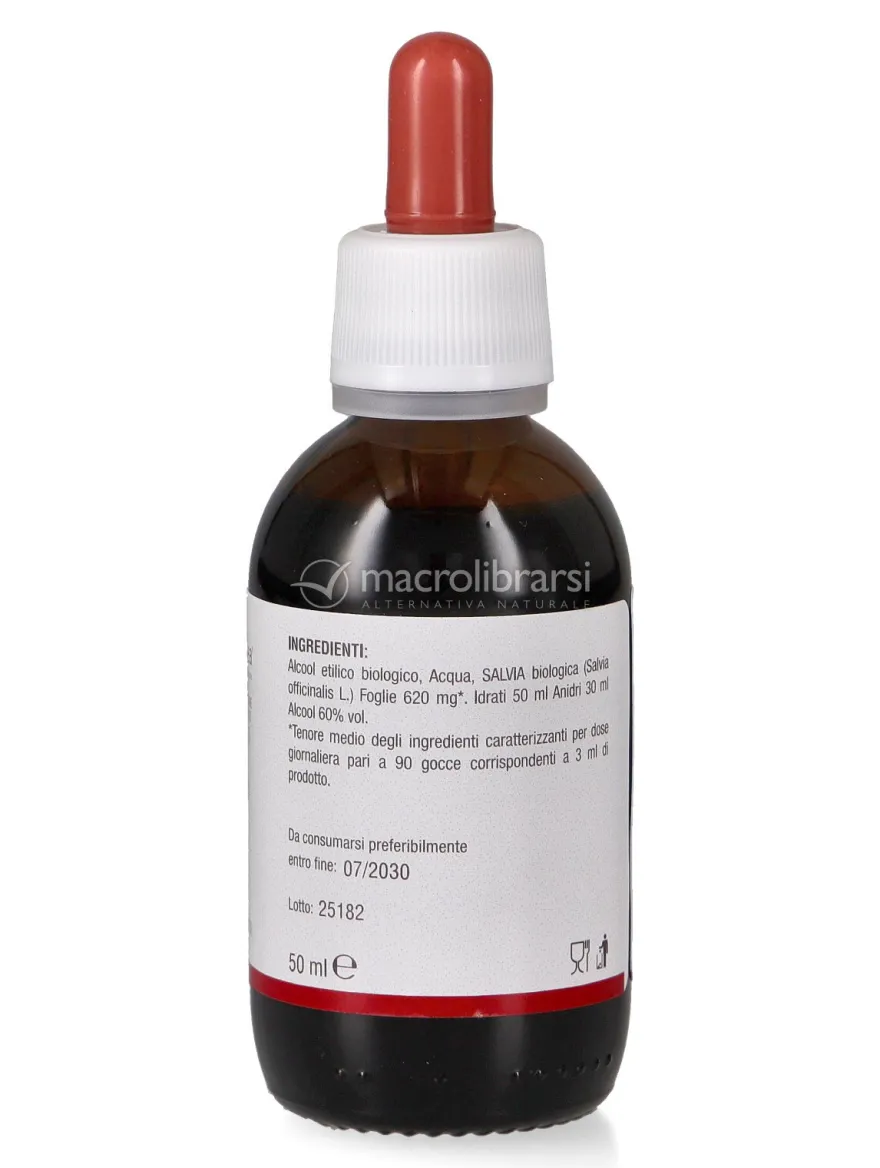 Integratore di Salvia Biologica - Soluzione Idroalcolica Foglie
