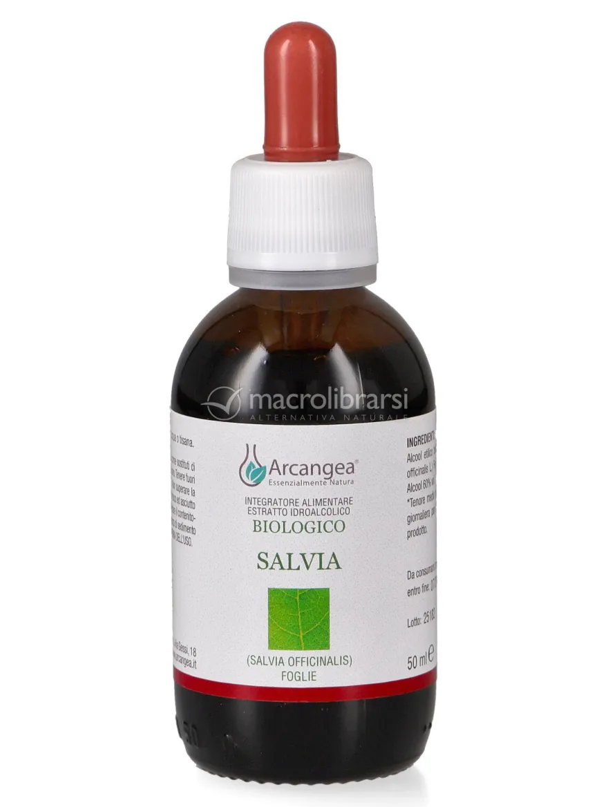 Integratore di Salvia Biologica - Soluzione Idroalcolica Foglie