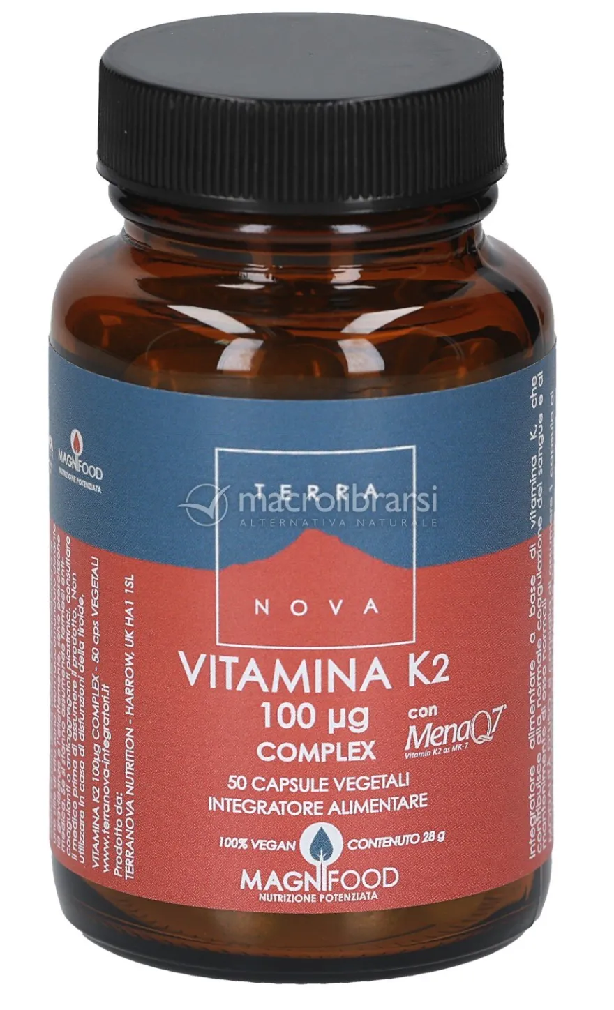 Integratore di Vitamina K2 (100 μg) - Complex