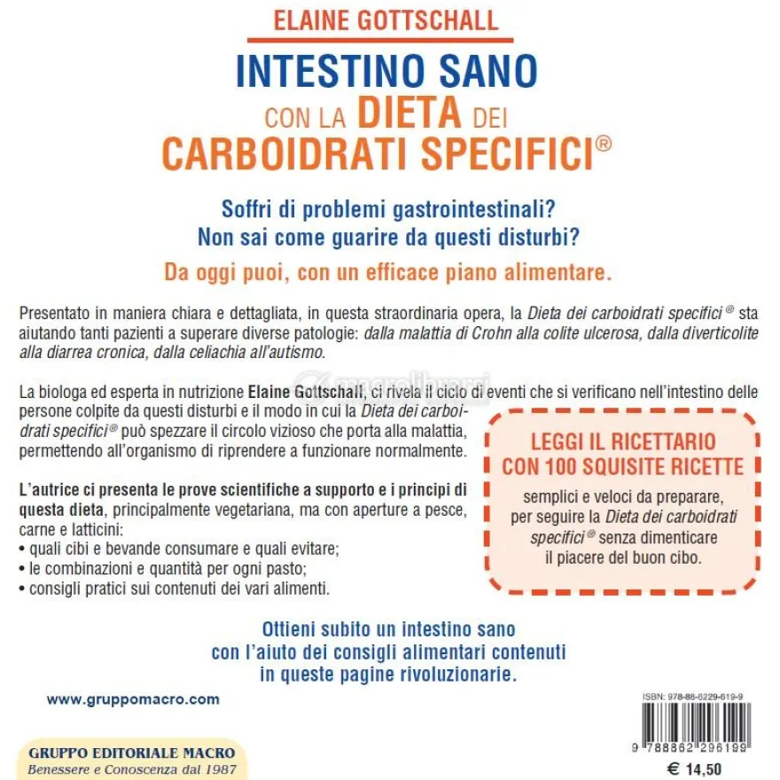 Intestino Sano con la Dieta dei Carboidrati Specifici (SCD)