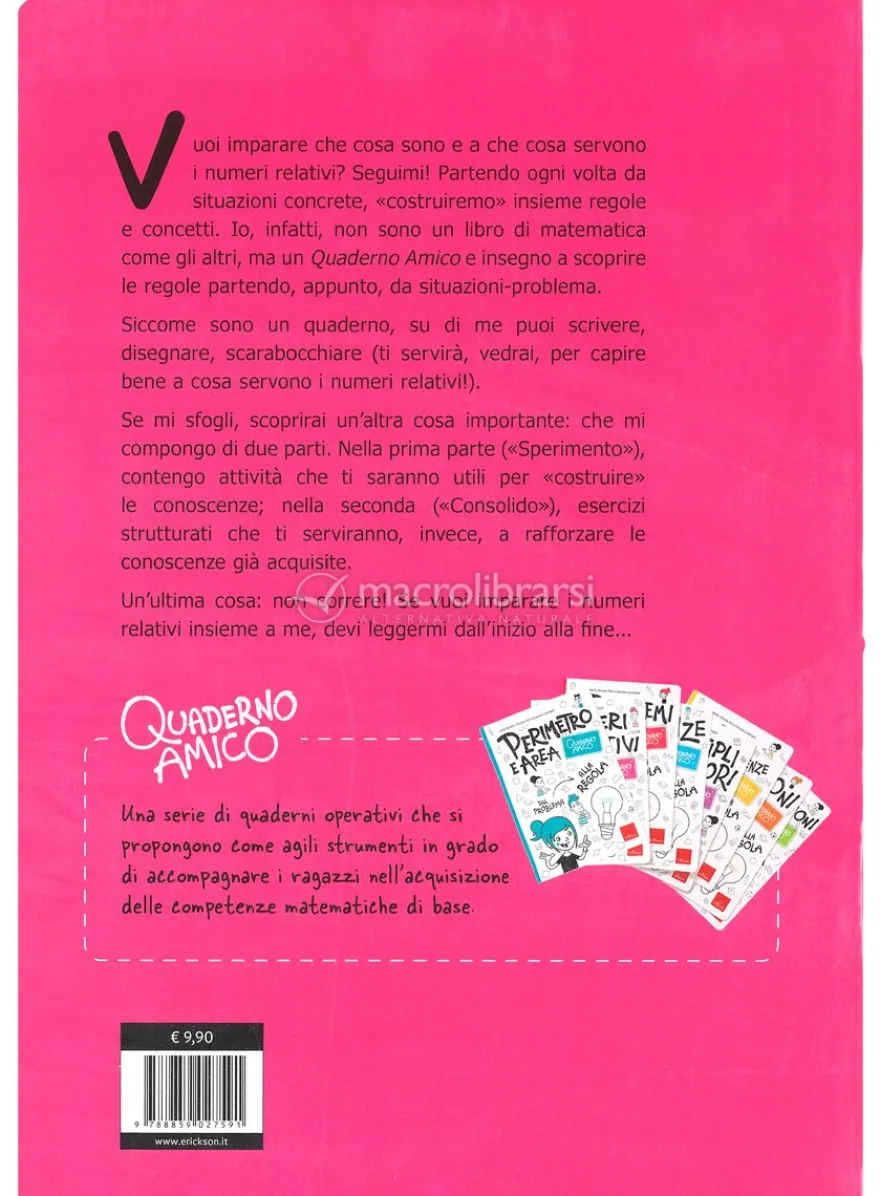 I Numeri Relativi - Quaderno Amico