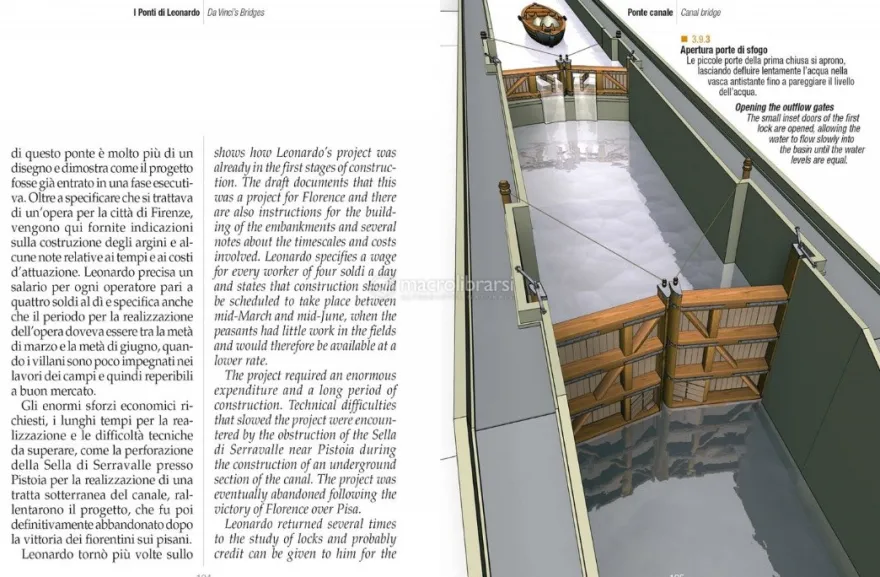 I Ponti di Leonardo - Da Vinci's Bridges + Modello in Legno e DVD Software 3D
