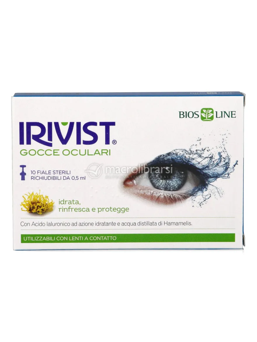 Irivist Gocce Oculari - Acido Ialuronico e Hamamelis - 10 Fiale
