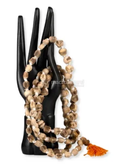 Japa Mala in Legno di Tulsi con Nappina