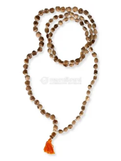 Japa Mala in Legno di Tulsi con Nappina