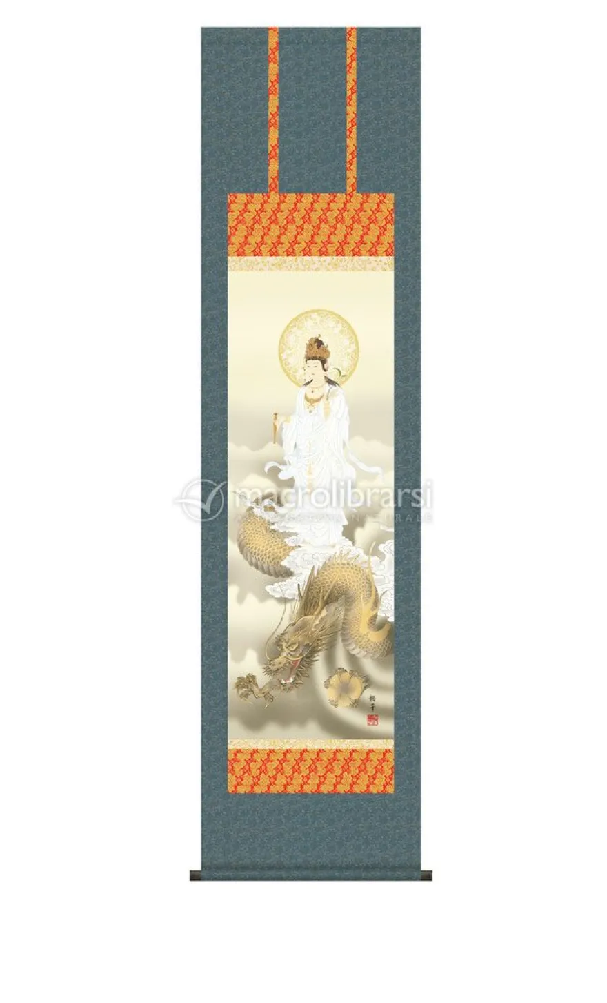 Japanese Scrolls - Kannon White Drag