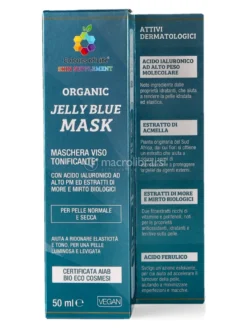 Jelly Blue Organic Mask - Maschera Viso Tonificante Bio