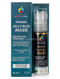Jelly Blue Organic Mask - Maschera Viso Tonificante Bio