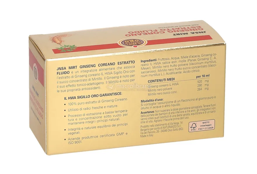 JNSA MIRT - Estratto di Ginseng Coreano