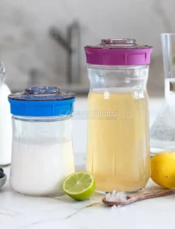 Kefir Fermenter - Kit per l'Autoproduzione del Kefir di Latte o d'Acqua - Bianco - 1,4 l