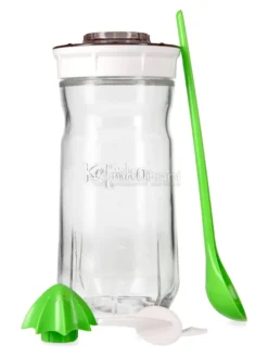 Kefir Fermenter - Kit per l'Autoproduzione del Kefir di Latte o d'Acqua - Bianco - 1,4 l