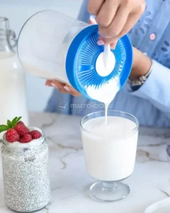 Kefir Fermenter - Kit per l'Autoproduzione del Kefir di Latte o d'Acqua - Bianco - 1,4 l