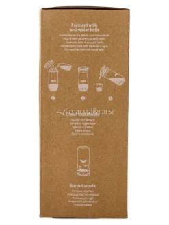 Kefir Fermenter - Kit per l'Autoproduzione del Kefir di Latte o d'Acqua - Bianco - 1,4 l