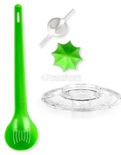 Kefir Fermenter - Kit per l'Autoproduzione del Kefir di Latte o d'Acqua - Bianco - 1,4 l