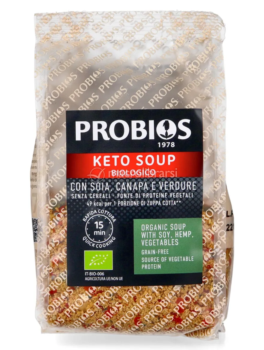 Keto Soup con Soia, Canapa e Verdure Bio