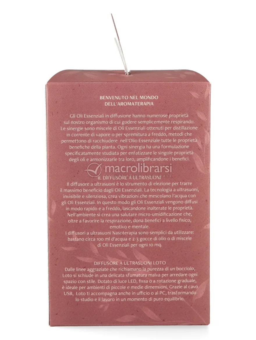 Kit "Inspira" con Diffusore a Ultrasuoni Loto e Sinergia Essenza Yogi