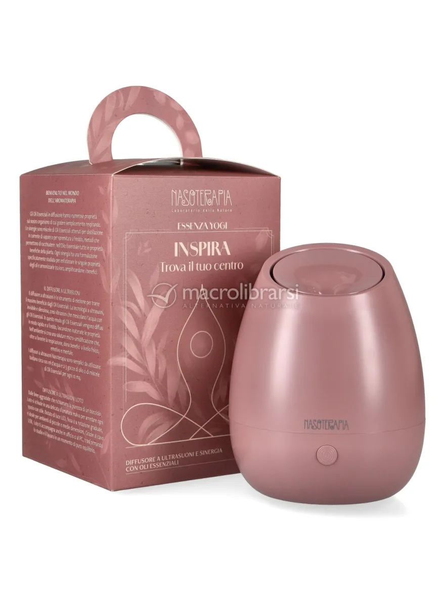 Kit "Inspira" con Diffusore a Ultrasuoni Loto e Sinergia Essenza Yogi