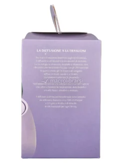 Kit Respira Relax - Diffusore a Ultrasuoni Bloom Viola + 3 Oli Essenziali Arancio Dolce, Lemongrass
