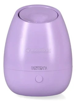 Kit Respira Relax - Diffusore a Ultrasuoni Bloom Viola + 3 Oli Essenziali Arancio Dolce, Lemongrass