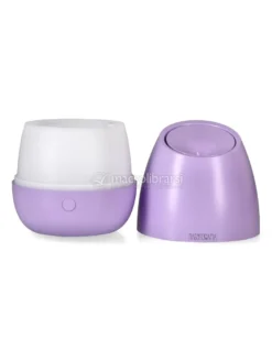 Kit Respira Relax - Diffusore a Ultrasuoni Bloom Viola + 3 Oli Essenziali Arancio Dolce, Lemongrass