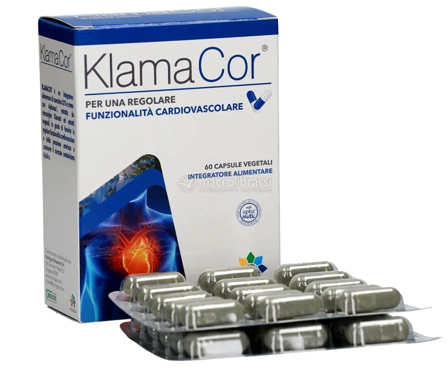 Klamacor - Integratore di Coenzima Q10, Aphamax ed estratto dalle alghe Klamath
