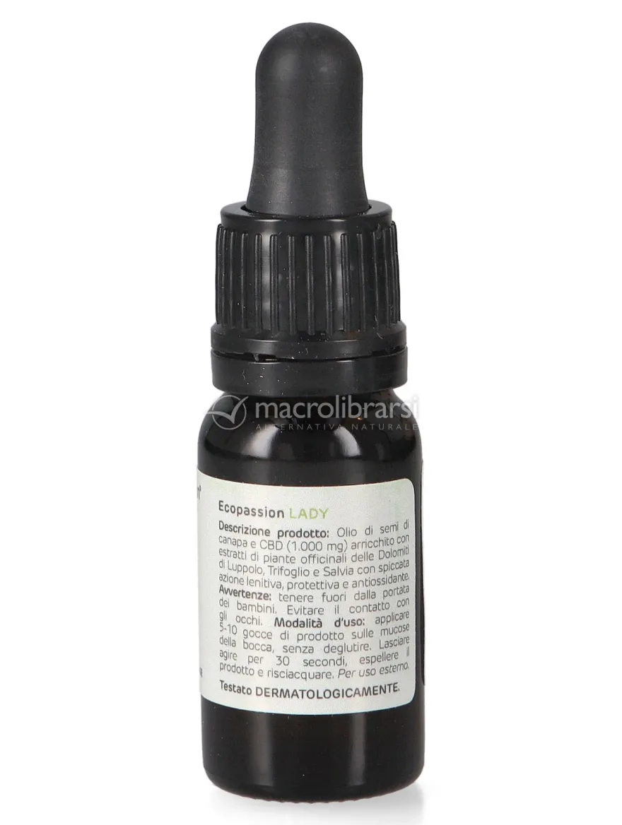 Lady - 10% CBD + Luppolo, Trifoglio e Salvia - 10 ml