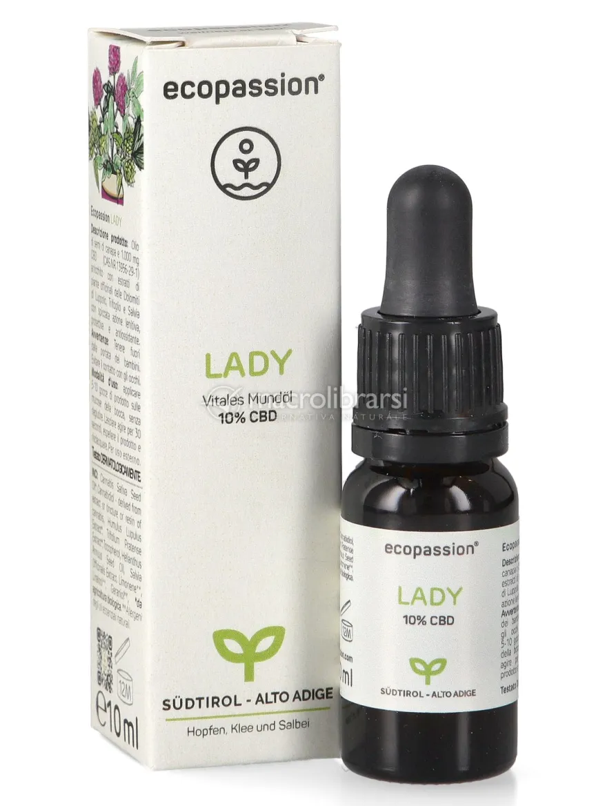 Lady - 10% CBD + Luppolo, Trifoglio e Salvia - 10 ml