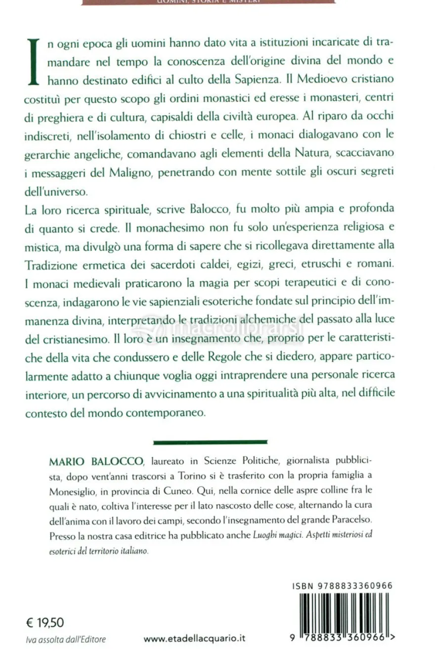 La Magia nei Monasteri