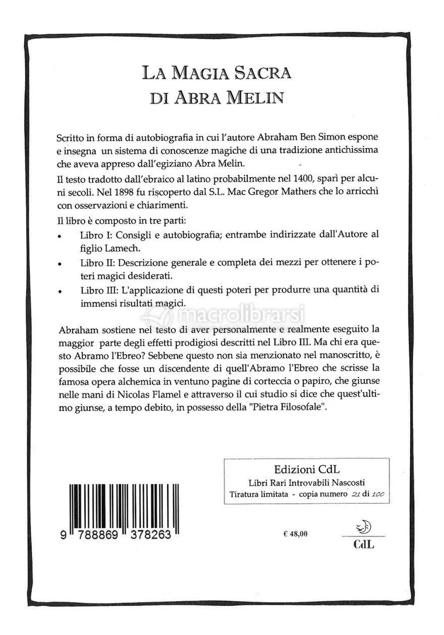 La Magia Sacra di Abra Melin (o AbraMelin)