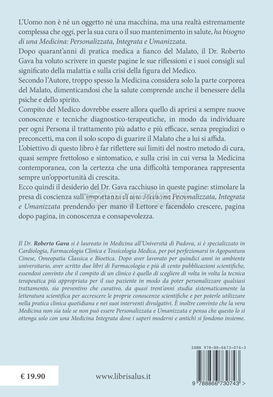 La Medicina che Vorrei: Personalizzata, Integrata e Umanizzata