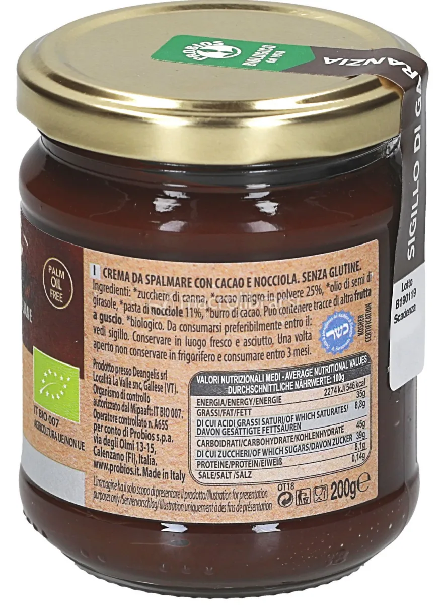 La Moretta - Crema di Nocciole e Cacao Fondente