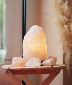 Lampada Sale Himalayano - Bianco