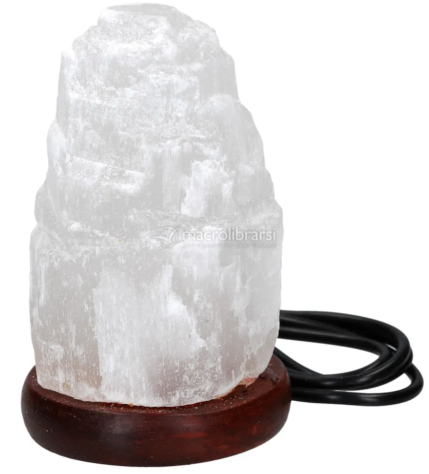 Lampada Selenite Usb Grezza