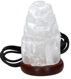 Lampada Selenite Usb Grezza