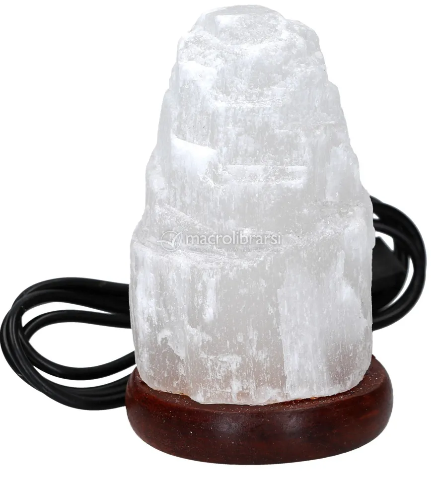 Lampada Selenite Usb Grezza