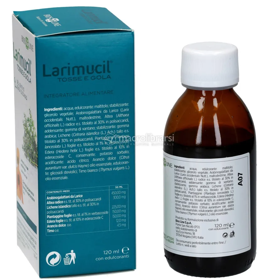 Larimucil Tosse e Gola - Gel Lenitivo
