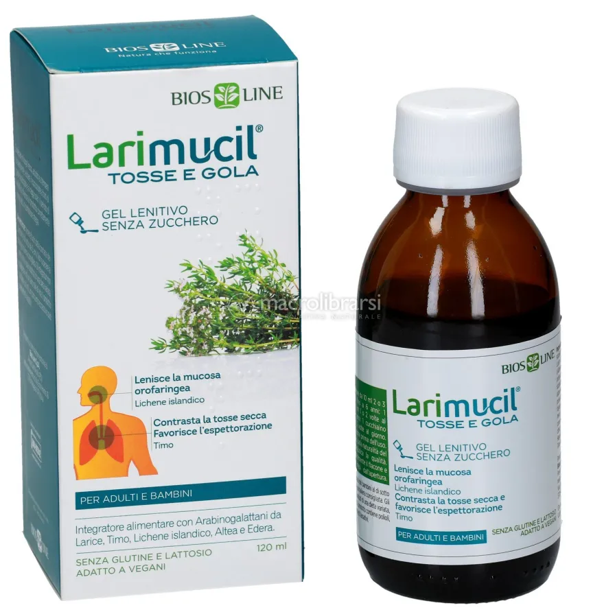 Larimucil Tosse e Gola - Gel Lenitivo