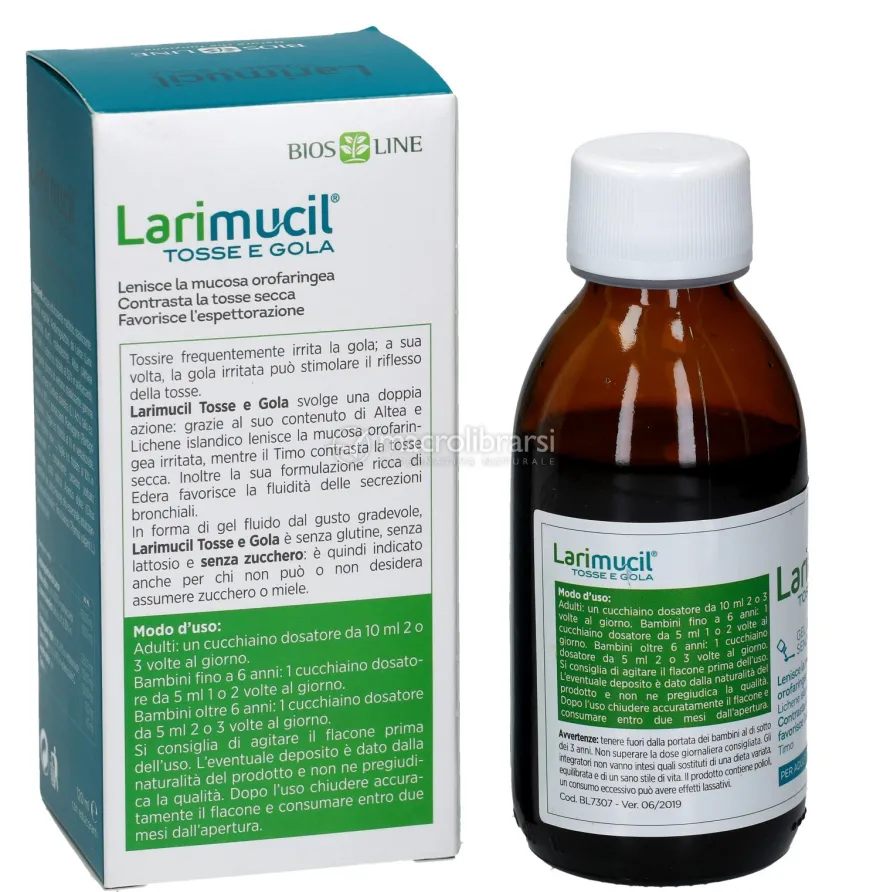 Larimucil Tosse e Gola - Gel Lenitivo