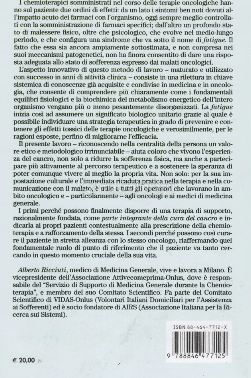 La Terapia di Supporto di Medicina Generale in Chemioterapia Oncologica