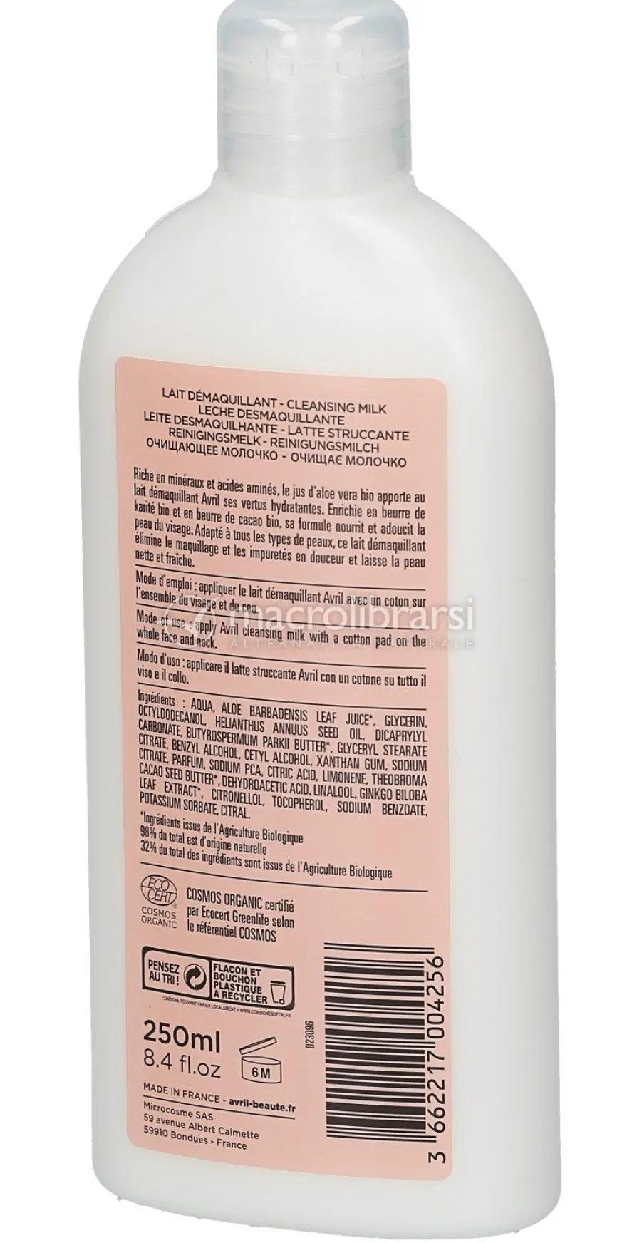 Latte Detergente con Burro di Karitè e Cacao Bio