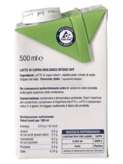 Latte di Capra Intero UHT Biologico