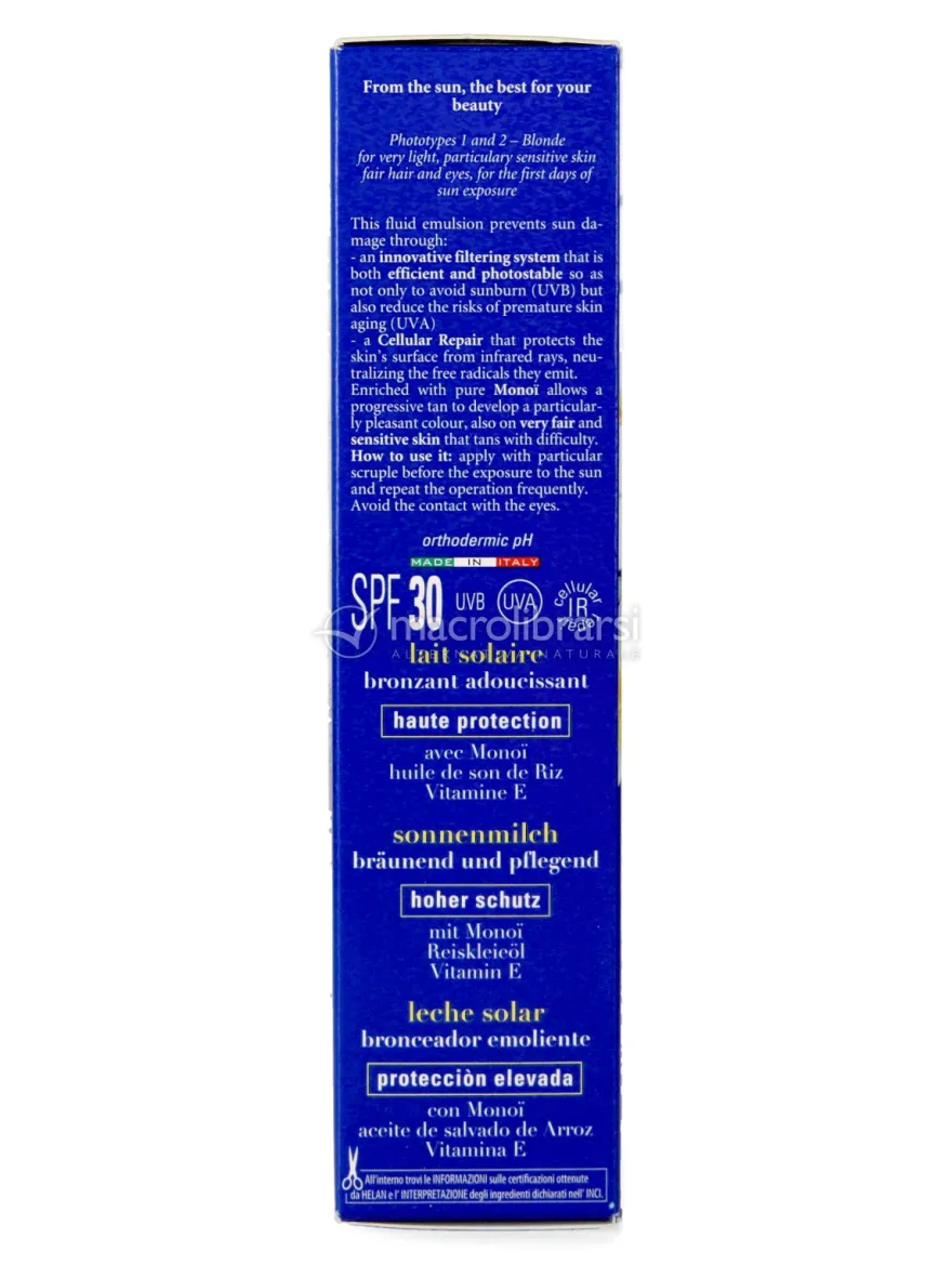 Latte Solare Abbronzante Emolliente SPF 30
