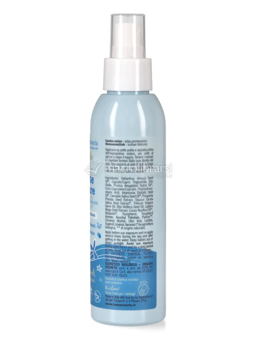Latte Solare Bio SPF 30 Alta Protezione