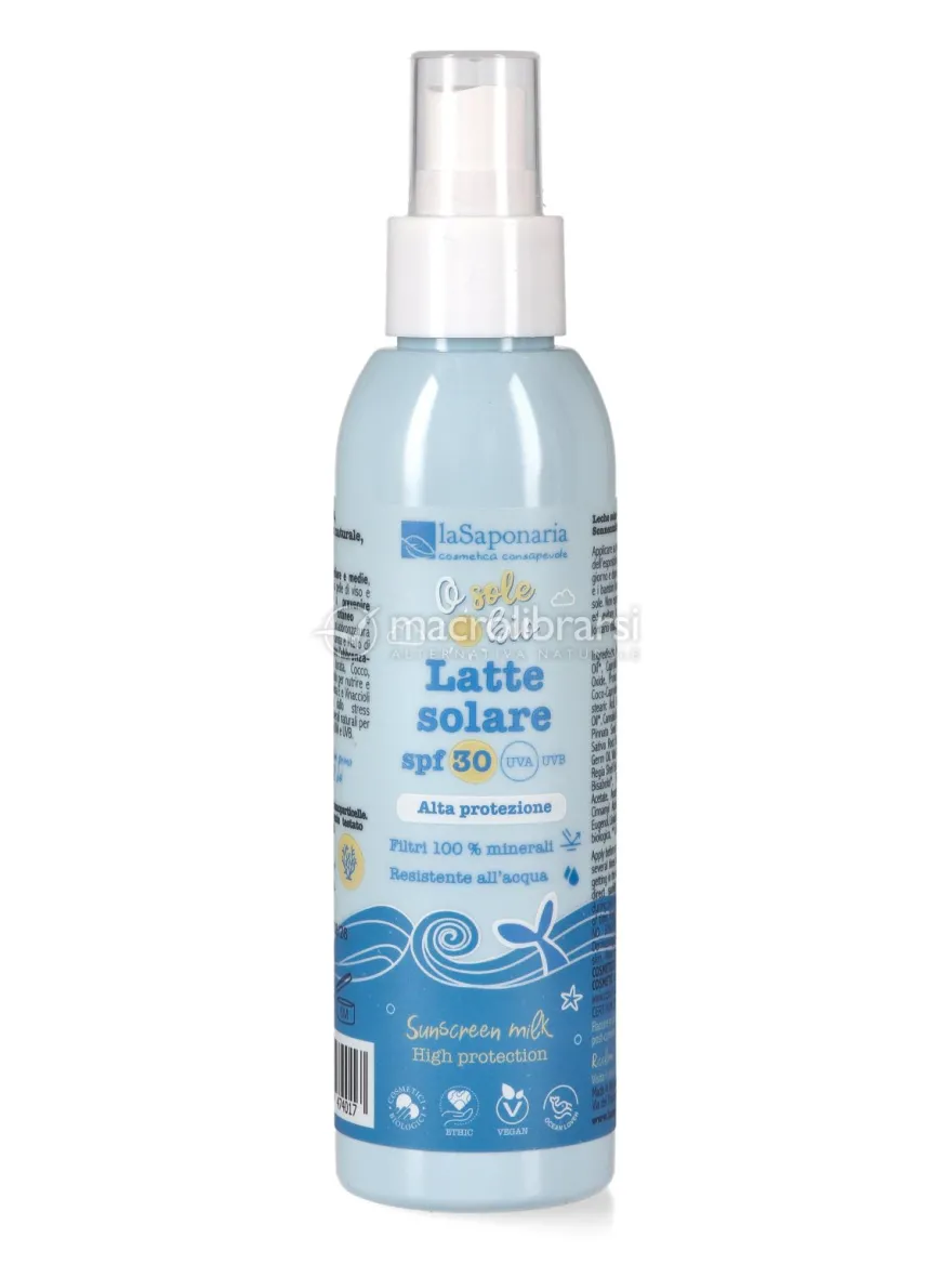 Latte Solare Bio SPF 30 Alta Protezione