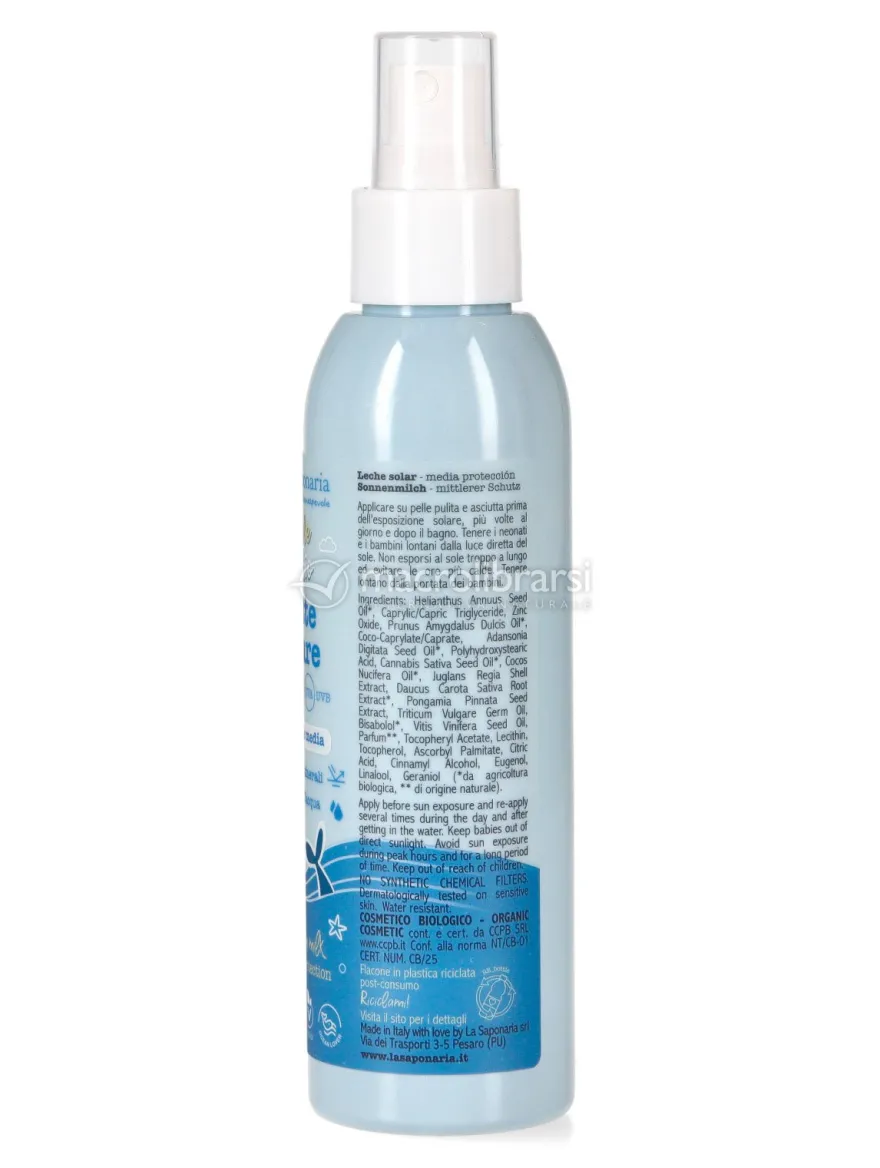 Latte Solare Bio SPF 20 Protezione Media